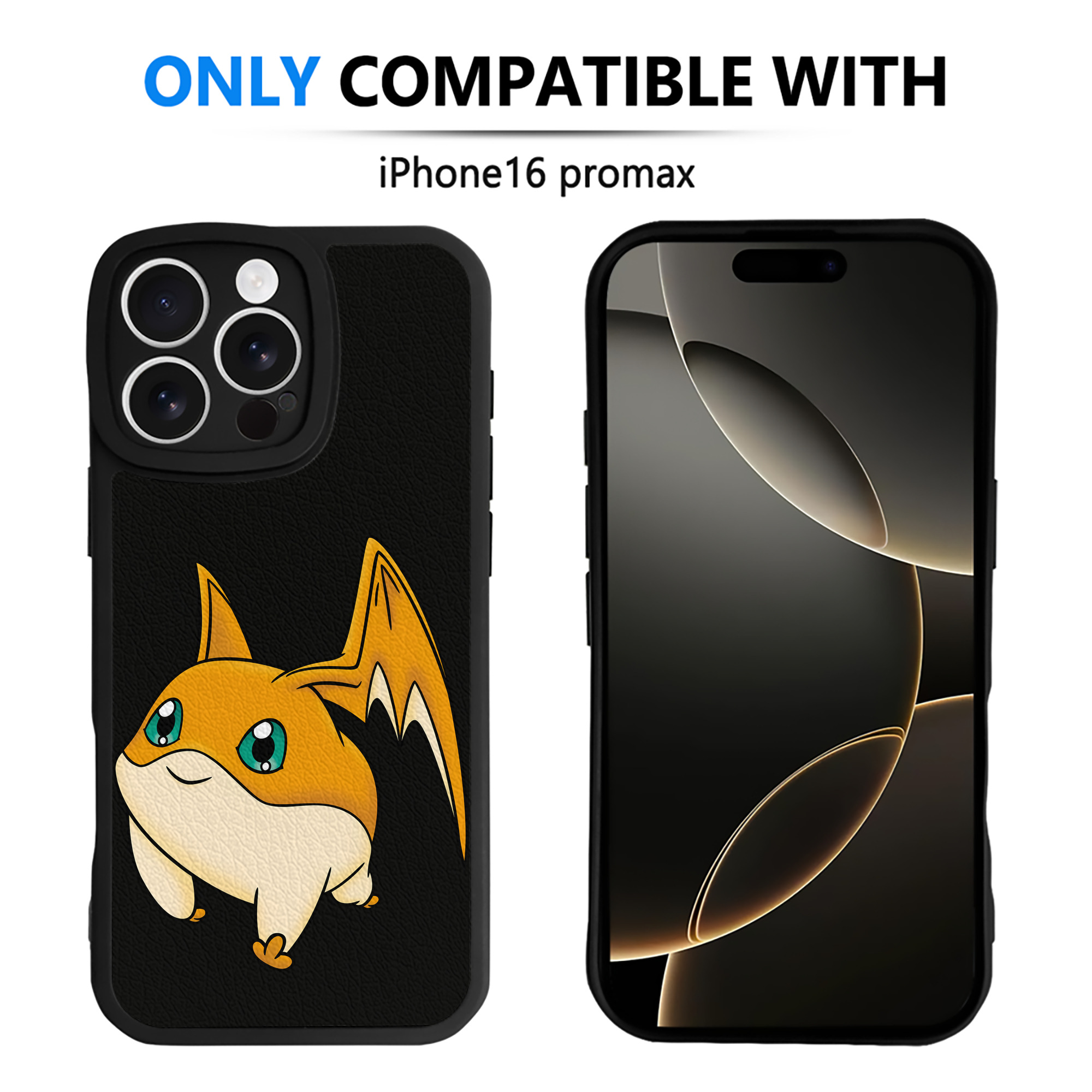 （画像用） Digimon デジタルモンスター/デジモン 【iPhone 16シリーズ対応】シリコンスマホケース（レザー調） 材質：シリコン